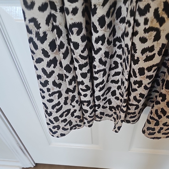 Casual Corner Vintage Leopard Print Sleeveless Button up Maxi Dress Size 10 - Picture 12 of 16